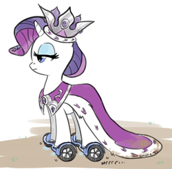 Size: 912x896 | Tagged: safe, artist:mcponyponypony, princess platinum, rarity, pony, unicorn, g4, bedroom eyes, clothes, female, majestic as fuck, mare, simple background, solo, swegway, white background