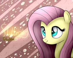 Size: 2500x2000 | Tagged: safe, artist:graytyphoon, fluttershy, pegasus, pony, g4, bust, female, high res, mare, smiling, solo