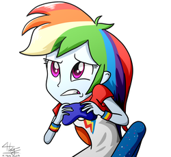 Size: 1200x1100 | Tagged: safe, artist:graytyphoon, rainbow dash, equestria girls, g4, female, solo