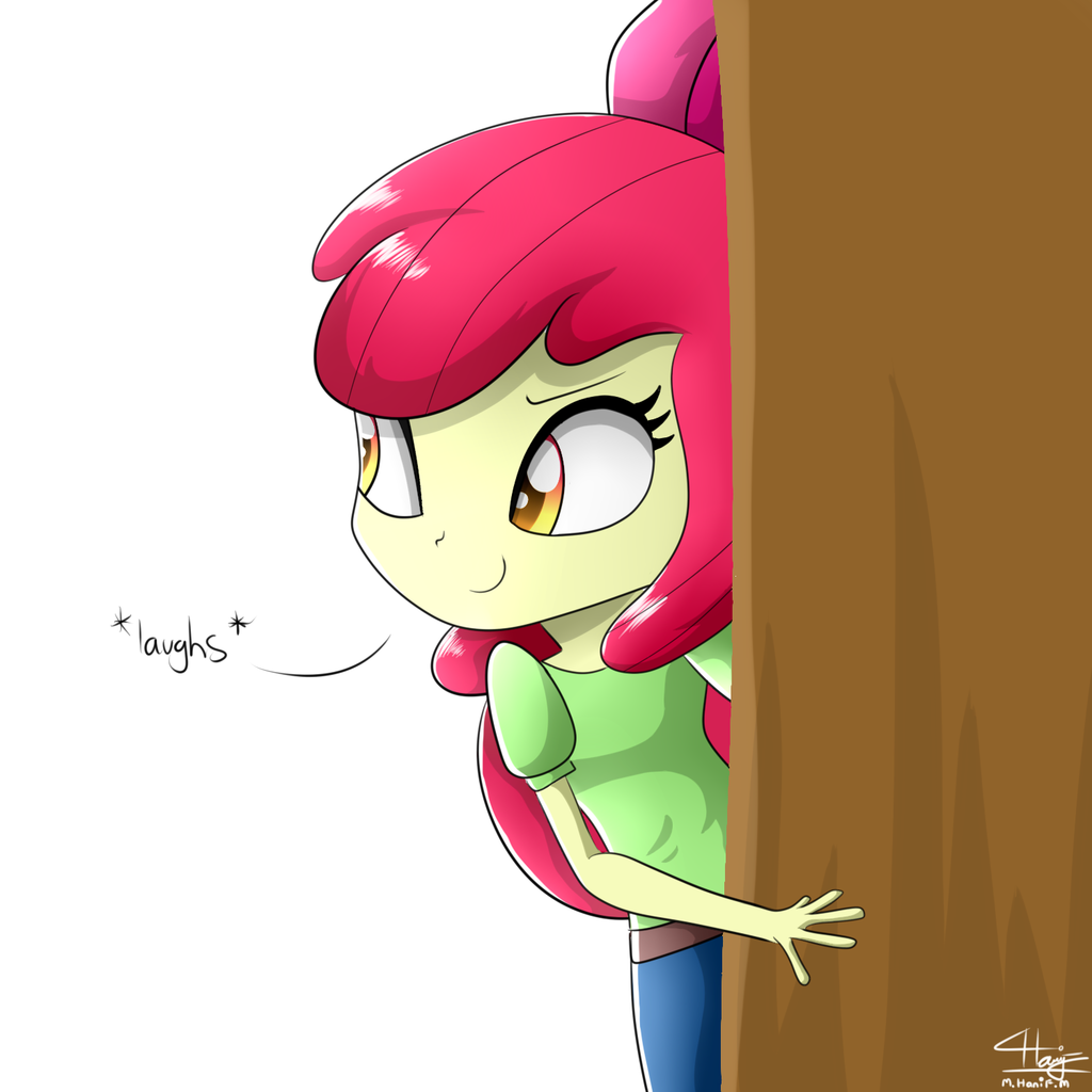 Safe Artist Graytyphoon Apple Bloom Equestria Girls G Female Solo Derpibooru