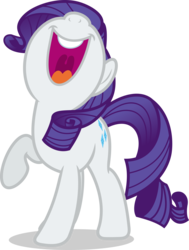 Size: 6000x7952 | Tagged: safe, artist:luckreza8, rarity, g4, .svg available, absurd resolution, female, nose in the air, open mouth, raised hoof, shadow, simple background, singing, solo, transparent background, uvula, vector