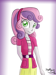 Size: 1280x1707 | Tagged: safe, artist:thealjavis, sweetie belle, equestria girls, g4, female, solo