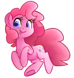 Size: 2461x2589 | Tagged: safe, artist:inlucidreverie, pinkie pie, earth pony, pony, g4, :p, colored pupils, cute, diapinkes, female, high res, solo, tongue out