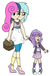 Size: 488x735 | Tagged: safe, artist:unoriginai, bon bon, liza doolots, lyra heartstrings, petunia, sweetie drops, tootsie flute, equestria girls, g4, conjoined, conjoined twins, equestria girls-ified, female, fusion, how, human coloration, lesbian, lyrabon (fusion), lyrabontoots family, magical lesbian spawn, mother and daughter, multiple heads, not creepy, offspring, parent:bon bon, parent:lyra heartstrings, parents:lyrabon, ship:lyrabon, shipping, simple background, this isn't even my final form, transparent background, two heads, wat, we have become one