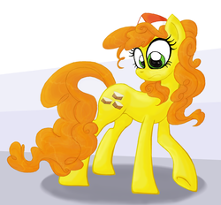 Size: 938x870 | Tagged: safe, artist:supersheep64, carrot cake, earth pony, pony, g4, cream cake, rule 63, solo
