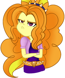 Size: 617x745 | Tagged: dead source, safe, artist:wubcakeva, adagio dazzle, equestria girls, g4, female, pouting, solo