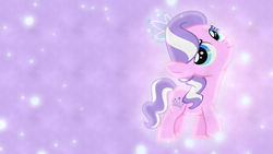 Size: 1600x900 | Tagged: safe, artist:liggliluff, artist:sailortrekkie92, diamond tiara, g4, female, solo, wallpaper