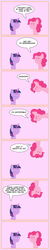 Size: 600x2985 | Tagged: safe, artist:turag, pinkie pie, twilight sparkle, g4, comic, moonwalk, ponies!!!