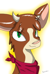 Size: 1024x1536 | Tagged: safe, artist:animalme, arizona (tfh), cow, them's fightin' herds, community related, female, portrait, solo