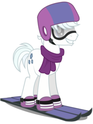 Size: 1800x2400 | Tagged: safe, artist:graytyphoon, double diamond, g4, clothes, male, scarf, simple background, skiing helmet, solo, transparent background, vector