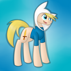 Size: 1024x1024 | Tagged: safe, artist:despotshy, pony, adventure time, finn the human, male, ponified, solo