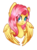 Size: 1210x1627 | Tagged: safe, artist:the---sound, fluttershy, g4, blushing, bust, colored pupils, female, looking at you, portrait, simple background, solo, spread wings, transparent background