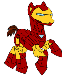 Size: 1114x1314 | Tagged: safe, artist:pennymester, crossover, iron man, solo