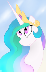 Size: 652x1019 | Tagged: safe, artist:pinkamenascratch, princess celestia, g4, female, portrait, solo