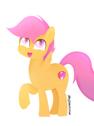 Size: 2448x3264 | Tagged: safe, artist:theotherdash, scootaloo, g4, cutie mark, female, high res, looking up, open mouth, simple background, solo, the cmc's cutie marks, white background