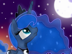 Size: 1450x1100 | Tagged: safe, artist:eclipseglitter, princess luna, g4, female, solo