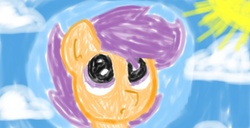 Size: 1024x523 | Tagged: safe, artist:blaappy, scootaloo, g4, cute, female, solo