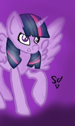 Size: 453x764 | Tagged: safe, artist:bluedrawn, twilight sparkle, alicorn, pony, g4, female, mare, solo, twilight sparkle (alicorn)