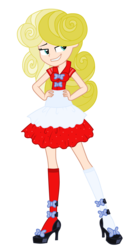 Size: 4500x8503 | Tagged: safe, edit, bon bon, sweetie drops, equestria girls, g4, life is a runway, absurd resolution, blonde, blondening, human coloration, natural hair color, realism edits, simple background, transparent background, vector