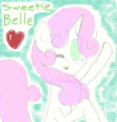 Size: 792x825 | Tagged: safe, artist:blaappy, sweetie belle, g4, cute, cutie mark, female, solo