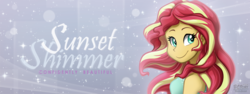 Size: 907x340 | Tagged: safe, artist:bcpony, sunset shimmer, equestria girls, g4, beautiful, beauty, female, solo