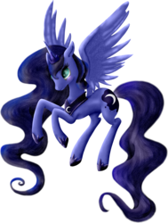 Size: 1959x2593 | Tagged: safe, artist:flutterwry, artist:honey23530, princess luna, g4, female, simple background, solo, transparent background