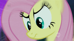 Size: 599x335 | Tagged: safe, screencap, fluttershy, g4, animated, female, solo, stare