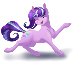 Size: 950x800 | Tagged: safe, artist:chiweee, starlight glimmer, pony, unicorn, g4, cute, eyes closed, female, glimmerbetes, happy, mare, open mouth, simple background, smiling, solo, transparent background, when she smiles