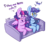 Size: 1536x1315 | Tagged: safe, artist:dsp2003, twilight sparkle, oc, oc:mossy, alicorn, pony, g4, bipedal, blushing, book, chibi, couch, dialogue, female, fujoshi, glasses, mare, open mouth, shocked, simple background, style emulation, transparent background, twilight sparkle (alicorn)