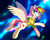 Size: 1300x1046 | Tagged: safe, artist:ka-samy, oc, oc only, oc:meli, pegasus, pony, aurora borealis, clothes, flying, hoodie, solo, underhoof, unshorn fetlocks