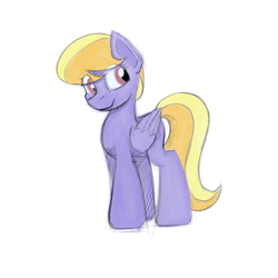 Size: 2560x2560 | Tagged: safe, artist:iaikeri, cloud kicker, pegasus, pony, g4, female, high res, mare, simple background, solo, white background