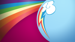 Size: 3200x1800 | Tagged: safe, artist:daniel10alien, rainbow dash, g4, ambiguous gender, backwards cutie mark, butt, butt only, close-up, flank, minimalist, plot, rainbutt dash, solo, tail, wallpaper