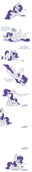 Size: 1280x6824 | Tagged: safe, artist:heir-of-rick, rarity, g4, book, butt, comic, cookie, cute, female, food, impossibly large ears, lazy, magazine, nom, plot, procrastination, raribetes, solo, truth
