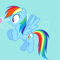 Size: 468x468 | Tagged: safe, screencap, fluttershy, rainbow dash, pegasus, pony, daring don't, g4, animated, clapping, cute, female, flying, gif