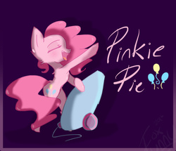 Size: 1553x1336 | Tagged: safe, artist:datfunnyfoxcat, pinkie pie, g4, female, party cannon, solo