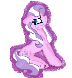 Size: 381x413 | Tagged: safe, artist:the-glitter-poni, diamond tiara, g4, crying, female, older, solo