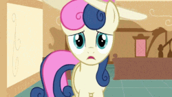 Size: 480x270 | Tagged: safe, bon bon, sweetie drops, g4, animated, female, ponies with hats