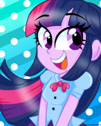 Size: 1200x1500 | Tagged: safe, artist:hybrid-control, twilight sparkle, equestria girls, g4, cute, female, open mouth, solo, twiabetes