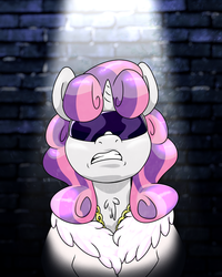 Size: 1600x2000 | Tagged: safe, artist:zapplebow, sweetie belle, pony, g4, female, solo, sunglasses