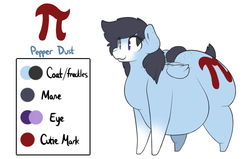 Size: 1280x813 | Tagged: safe, artist:nom-sympony, oc, oc only, oc:pepper dust, pegasus, pony, fat, obese, reference sheet