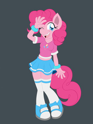 Size: 2051x2737 | Tagged: safe, artist:zeiram0034, pinkie pie, earth pony, anthro, g4, clothes, female, high res, solo, wip