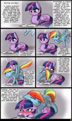 Size: 3600x6000 | Tagged: dead source, safe, artist:captainpudgemuffin, rainbow dash, twilight sparkle, alicorn, pegasus, pony, g4, :t, absurd resolution, bedroom eyes, behaving like a cat, blushing, book, captainpudgemuffin is trying to murder us, chest fluff, comic, cute, dashabetes, derail in the comments, duo, duo female, eyes closed, female, floppy ears, fluffy, flying, frown, glare, hnnng, lesbian, mare, nesting instinct, non-consensual cuddling, nose wrinkle, nuzzling, ponyloaf, prone, question mark, rainbow cat, raised eyebrow, reading, rubbing, ship:twidash, shipping, sitting, sleeping, smiling, snorting, sweet dreams fuel, thinking, twiabetes, twilight sparkle (alicorn), twilight sparkle is not amused, unamused, wavy mouth, weapons-grade cute, wide eyes
