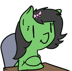 Size: 1082x1063 | Tagged: safe, artist:neuro, oc, oc only, oc:filly anon, earth pony, pony, cute, female, filly, simple background, sitting, solo, white background