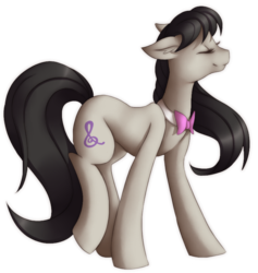 Size: 738x779 | Tagged: safe, artist:emberslament, artist:silentwulv, octavia melody, g4, collaboration, female, simple background, solo, transparent background
