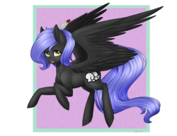 Size: 3300x2550 | Tagged: safe, artist:noodlefreak88, oc, oc only, oc:cloudy night, pegasus, pony, female, gift art, high res, mare, solo