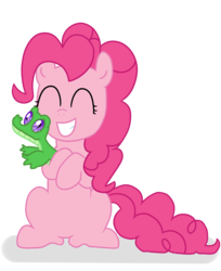 Size: 2480x3041 | Tagged: safe, artist:minkydink, gummy, pinkie pie, g4, high res