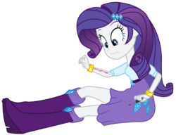 Size: 2056x1575 | Tagged: safe, artist:sketchmcreations, rarity, equestria girls, g4, my little pony equestria girls: rainbow rocks, boots, bracelet, clothes, distressed, female, frown, high heel boots, jewelry, nail polish, simple background, sitting, skirt, solo, the worst possible thing, transparent background, vector