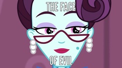 Size: 1024x576 | Tagged: safe, screencap, principal abacus cinch, equestria girls, g4, my little pony equestria girls: friendship games, cinchabetes, cute, female, meme, smiling, solo, when she smiles