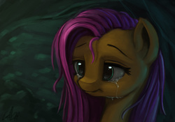 Size: 1000x700 | Tagged: safe, artist:genbulein, fluttershy, g4, crying, female, solo