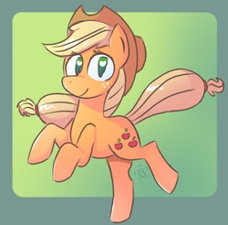 Size: 782x768 | Tagged: safe, artist:cosmic-pincel, applejack, g4, female, solo